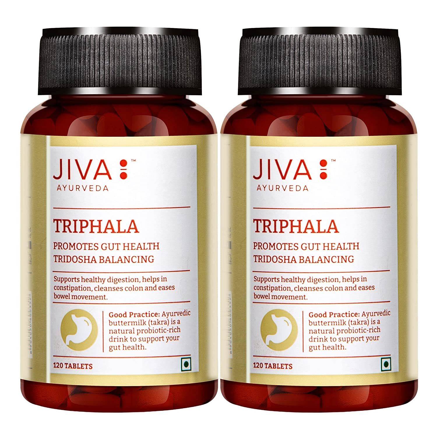 Complément Alimentaire Jiva Ayurveda Triphala - 60 Comprimés, Ayurvédique, Livraison Gratuite